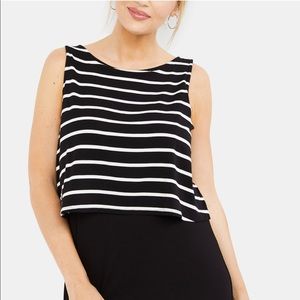 A Pea in The Pod Nursing Maternity Black Dress